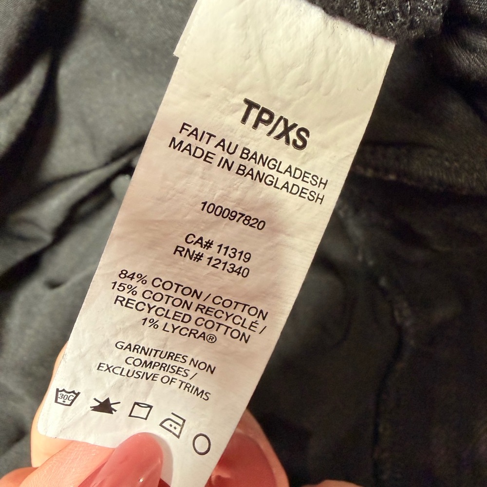 Garage Black Denim Micro Skort - Washed Black - Picture 4 of 6